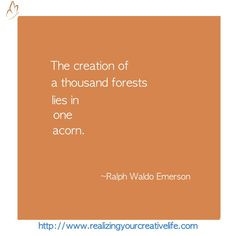 in one acorn ralph waldo emerson # quote baby quotes quotes boxes ...
