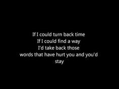cher - If I Could Turn Back Time lyrics - YouTube