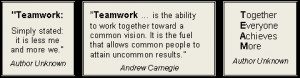 Define Teamwork - Read what It Means to Different People