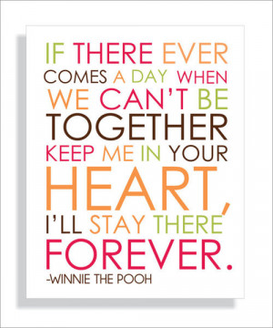 Pooh Bear Quote Modern Art Print Typography 8x10 by FieldandFlower