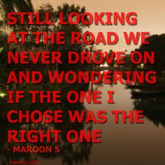 Maroon 5 song lyrics
