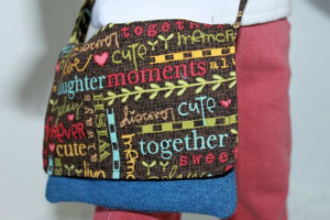 ... bag with cute sayings on it for your American girl or 18 inch doll