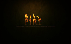 Fire Quotes Black Background Wallpaper Download