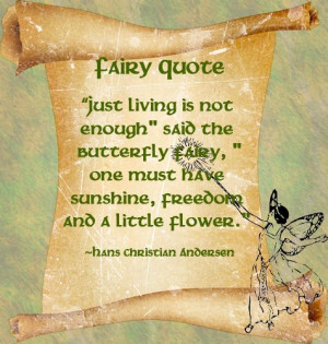 Fairy Quote - Hans Christian Andersen