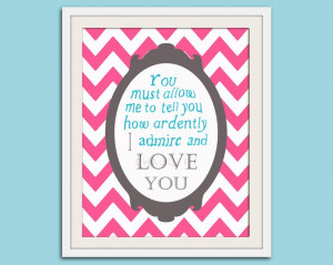 quote nursery art print. Literature quote book wall art print. Chevron ...