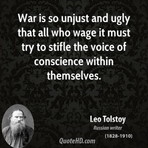 ... wage it must try to stifle the voice of conscience within themselves