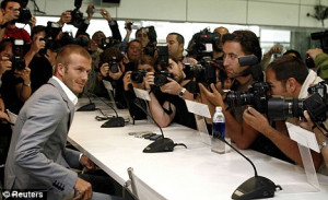 Listen up: David Beckham has always been centre of attention wherever ...