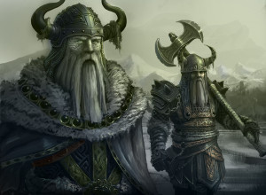 Viking warriors fantasy art wallpaper background