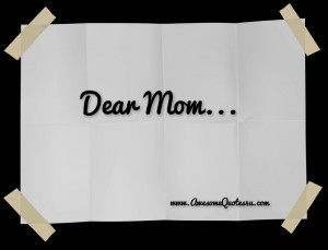 Son’s Letter to His Mom