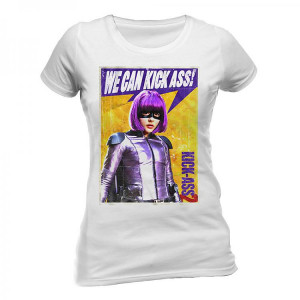KICK-ASS 2 LADIES T-SHIRT HIT GIRL QUOTE SIZE L