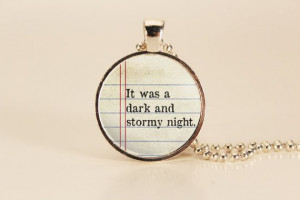 Dark and Stormy Night Quote Charm for Readers and Writers