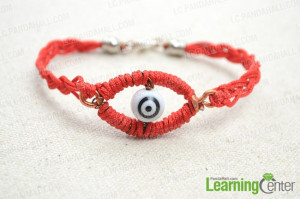 Halloween Evil Eye Bracelet Design - Make Braided Evil Eye Bracelet