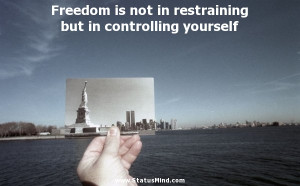 ... restraining but in controlling yourself - Fyodor Dostoevsky Quotes