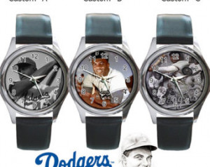 Jackie Robinson Brooklyn Dodgers Ro und Metal Watch ...