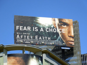 After Earth movie billboards...