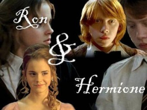 and rupert grint ron and hermione fan art emma watson hermione ron
