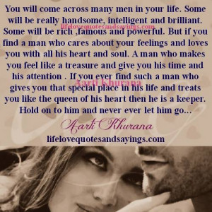 you will come across many men in your life some will be really ...