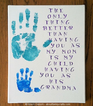 Handprint Gift for Grandparents
