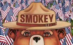 Smokey bear tribute to first responders