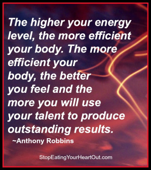 When you’re aware that your energy level is not high, what remedies ...
