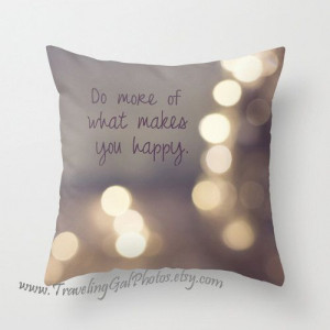 Inspirational Pillow Cover quotes art print festive holiday bokeh ...