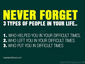 Never Forget 3 Types Of People In Your Life.