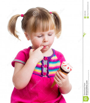 Funny Baby Eating Ice Cream...