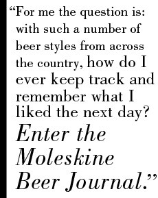 Field Test : Moleskine Beer Journal at the Great American Beer ...