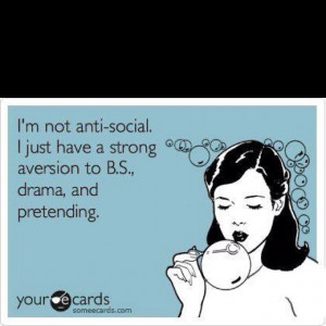 and a little bit anti-social