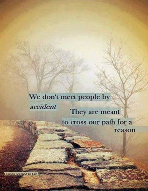 we don t meet people by accident they are meant to cross our path for ...