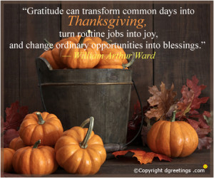 Thanksgiving Quotes & Sayings