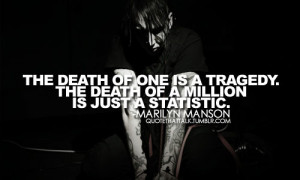 39 notes # death # marilyn manson # quotes # quote