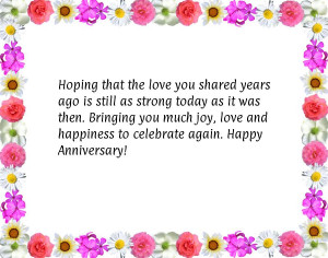 Happy anniversary wishes for parents