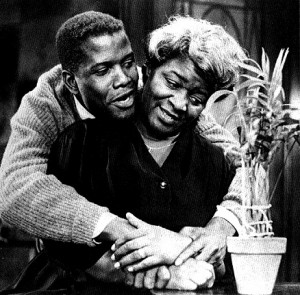 Sidney Poitier and Claudia McNeill as Walter and Mama Younger in the ...