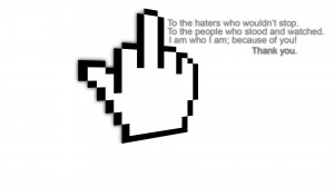 Black and white quotes fingers personal haters wallpaper