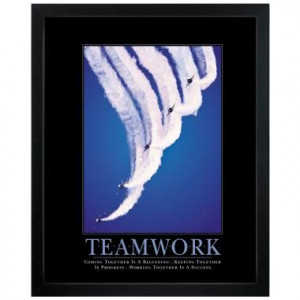 Teamwork Jets Motivational Poster