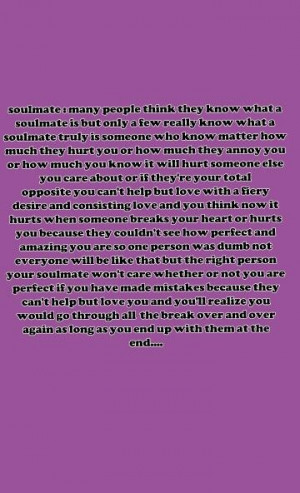 Soulmate quote by ivory freeman