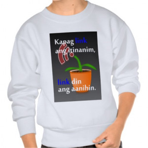 Pinoy funny blogger quotes: Link Building Pullover Sweatshirts