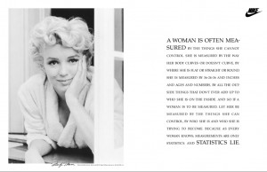 Classic Ad: Marilyn Monroe, Nike – ‘Statistics Lie’