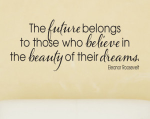 Eleanor Roosevelt Quote Wall Decal - Vinyl Wall Lettering Quote ...