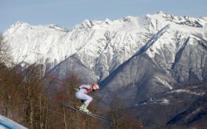 ... Winter Olympics at Rosa Khutor Alpine Center on February 7, 2014 in