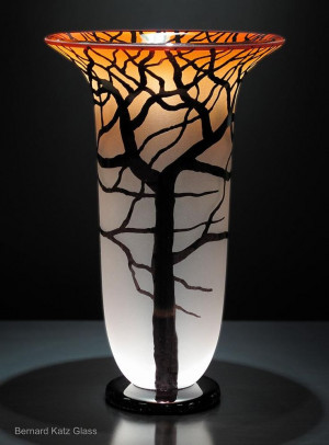 ... blown glasses trees vases bernards katz handblown glassart art glasses