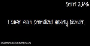 psych facts Generalized Anxiety Disorder GAD is an anxiety disorder