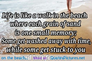walk on the beach motivational inspirational love life quotes