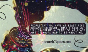 Cute Missing You Quotes about Dreams