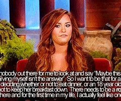 Demi Lovato Quote (About Bipolar, Bullying, Depression, Eating ...