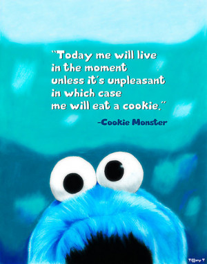 Tiffany Taimoorazy › Portfolio › Cookie Monster Motivational Print