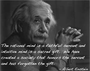 Einstein Quote about the Intuitive Mind