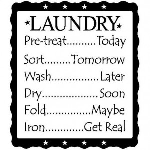 decal vinyl laundry quote