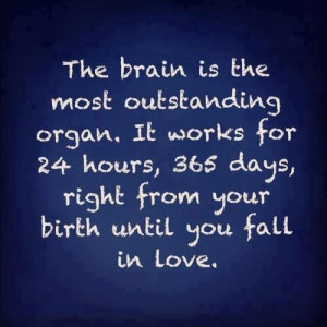 Source Unknown: The brain is the most outstanding organ ... until ...